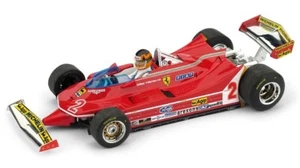 Brumm FERRARI 312 T5 GILLES VILLENEUVE 1980 N.2 BRAZIL GP + PILOTE 1:43 - Foto 1 di 1