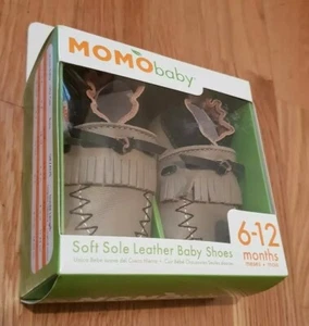 Momo Baby Soft Sole Leather Baby Shoes. 6-12 Months. - Picture 1 of 5