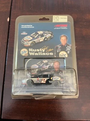 Rusty Wallace 2001 #2 Miller Lite Harley Davidson Ford Taurus Nascar Action 1:64 - Image 1 of 2