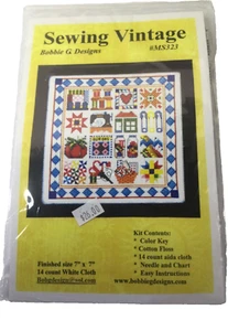 Bobbie G Designs kit punto croce vintage cucito #MS323 tema cucito - Foto 1 di 5