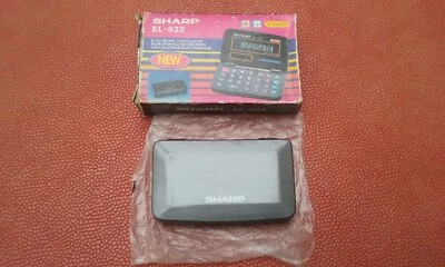 RARE SHARP EL-832 Mini Calculatrice Poche/Pocket Electronic Calculator Vintage - Photo 1/4