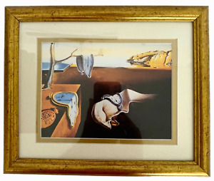 The Persistence of Memory Art Print 1931 Salvador Dali Matted Wood Frame Melting