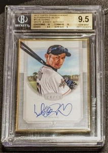 2017 TOPPS TRANSCENDENT AUTO ICHIRO SUZUKI Silver /15 *BGS 9.5/10 GEM MINT - Picture 1 of 2