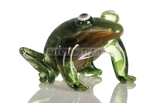 Scultura rana vita stagno forma libera vetro artistico Murano XX secolo vintage - Foto 1 di 6