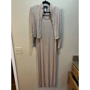 Conjunto de Vestido y Chaqueta Alex Evenings Ocasión Formal Brillante Talla 10 Madre de Novia - Imagen 1 de 13