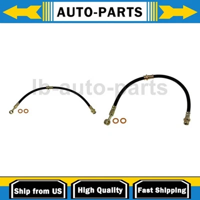 2 件前刹车线软管第一站适用于现代圣达菲 2001 2002 2003 2004 — 第 1/4 张图片