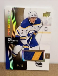 2023-24 Upper Deck Premier - Tage Thompson Game Used patch 4/10  - Picture 1 of 2