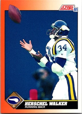 1991 Score #348 Herschel Walker - Image 1 of 2