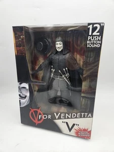 Figurina V For Vendetta 12 pollici con pulsante 12 suoni nuova con scatola - Foto 1 di 3