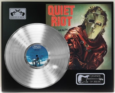 Quiet Riot - Metal Health Silver LP Record Plaque Display - Image 1 of 3