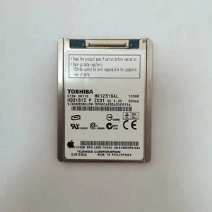 MK1231GAL 120GB Toshiba Hard Drive HDD Replacement iPod Classic 5th 7th Gen - Picture 1 of 3