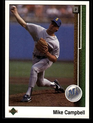 1989 Upper Deck #337 - Mike Campbell - Seattle Mariners Baseball Card - Image 1 of 2