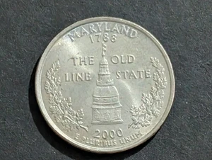 2000-P 25c Maryland State Quarter Circulated Ungraded Uncertified  - Picture 1 of 2