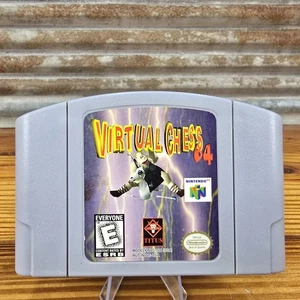 Virtual Chess 64 Nintendo 64 1998 Authentic N64 Game Cartridge Tested Retro - Picture 1 of 7