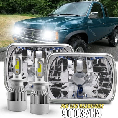 5x7 7x6 inch LED Headlight Hi-Low Beam For Nissan Pickup Hardbody D21 - Image 1 of 4