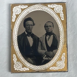 Vintage Photo - Gentlemen -  Men in suite & Bowtie  - Picture 1 of 7