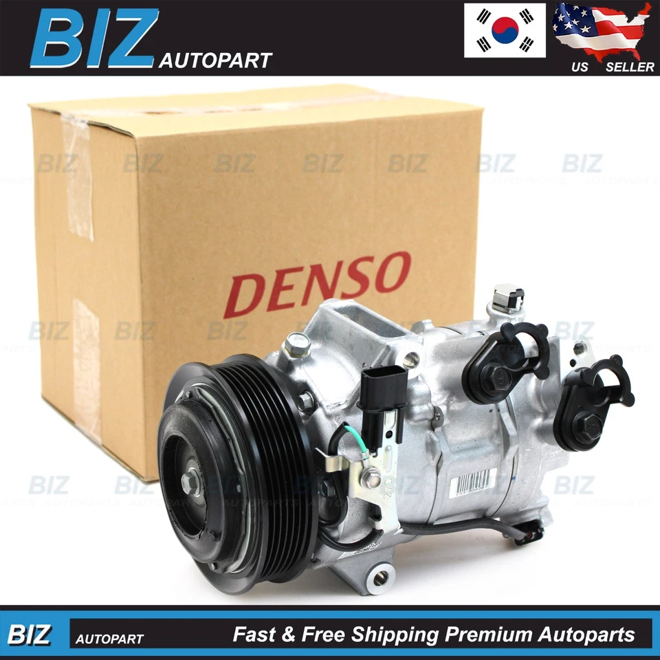 Compresor de aire acondicionado DENSO para Hyundai Sonata 2020-2023 1,6 L 2,5 L sin turbo 97701-L0000 Foto 1 de 4