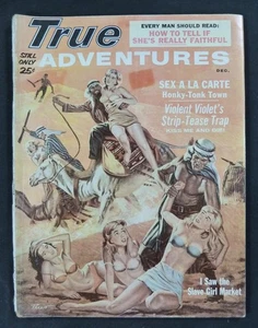 Vintage December 1960 True Adventures Magazine Men's Adventure Pulp - Picture 1 of 2