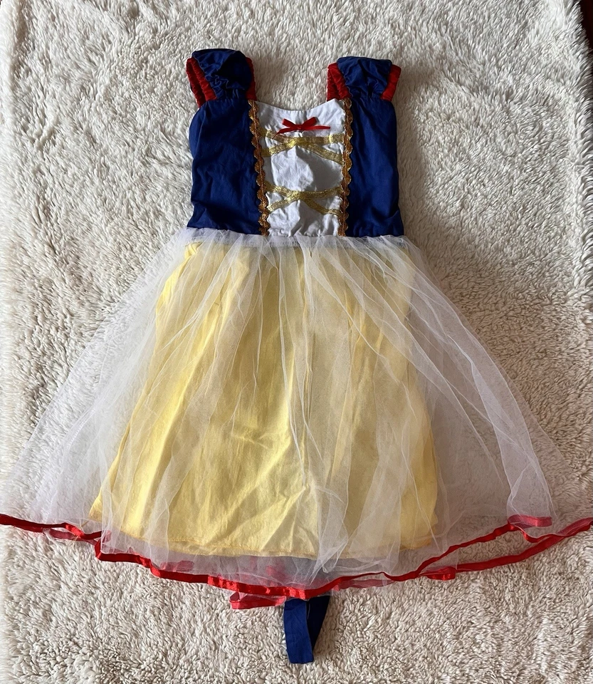 Girls Disney Princess Snow White Dress Blue Gold Tulle Sz 2/3 - Image 1 of 1