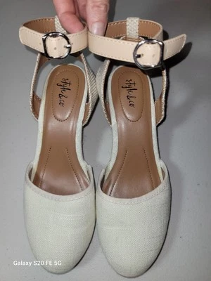 Style & Co Women's Mailena Wedge Espadrille Sandals, Canvas Size 6M - Image 1 of 4