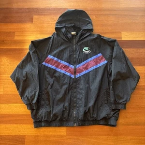 Nike Windbreaker Jacket Black From Beaverton with Love Size 2XL Sunflower - Picture 1 of 8