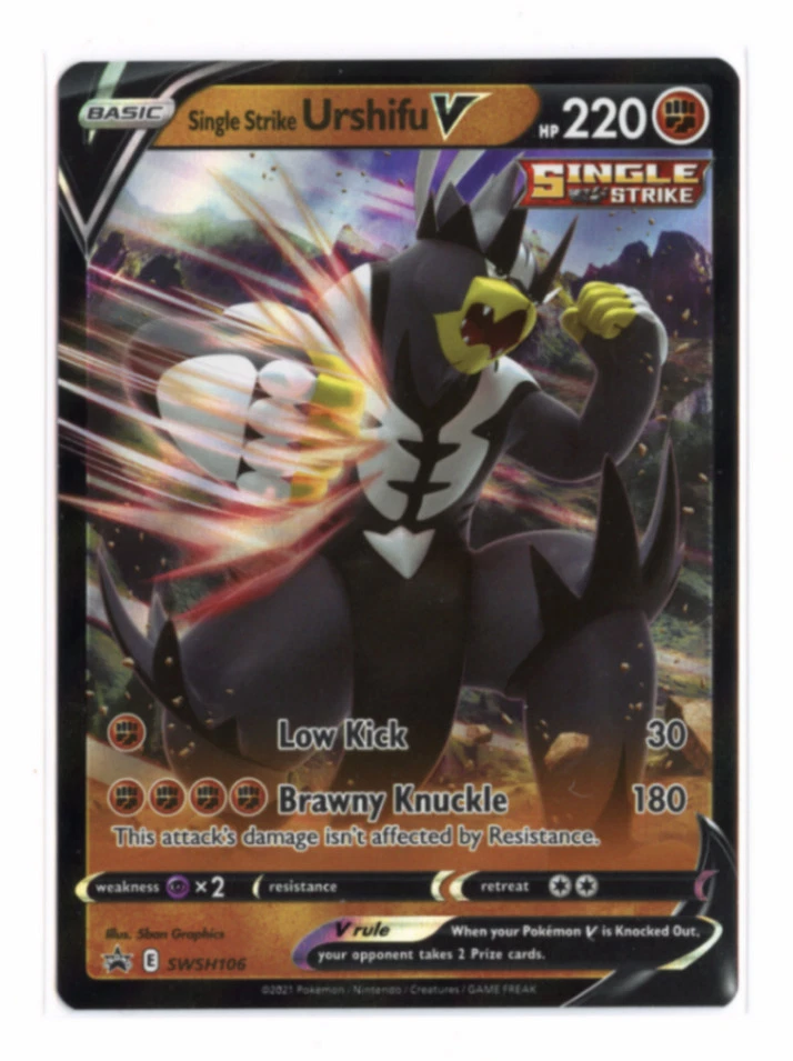 Single Strike Urshifu V SWSH106 Promo Holo SWSH: Sword & Shield Promo Cards Po - Image 1 of 2