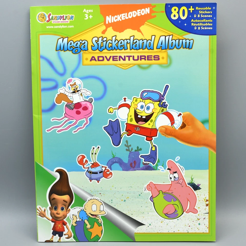 Mega Álbum Stickerland De Colección 2005 Nickelodeon Bob Esponja Rugrats Jimmy Neutron Foto 1 de 4