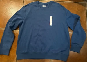 GOODFELLOW SUDADERA PARA HOMBRE CUELLO REDONDO AZUL XXL - Imagen 1 de 2