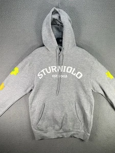 Sturniolo Triplets Hoodie Mens Medium Gray  Long Sleeve Logo Floral Pullover - Picture 1 of 11