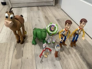 Toy Story Figure Lot Woody Buzz Bullseye - Picture 1 of 9