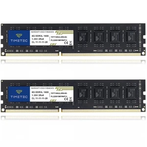 Timetec 16GB KIT(2x8GB) DDR3L / DDR3 1600MHz (DDR3L-1600) PC3L-12800 / PC3-12... - Picture 1 of 9
