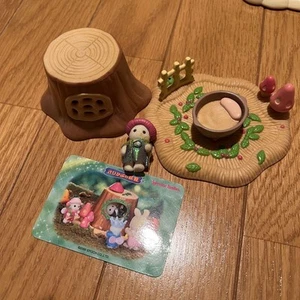 Epoch Turnip Fairy Vintage Early Sylvanian Families Movable Limbs Doll Jaoan - Picture 1 of 12