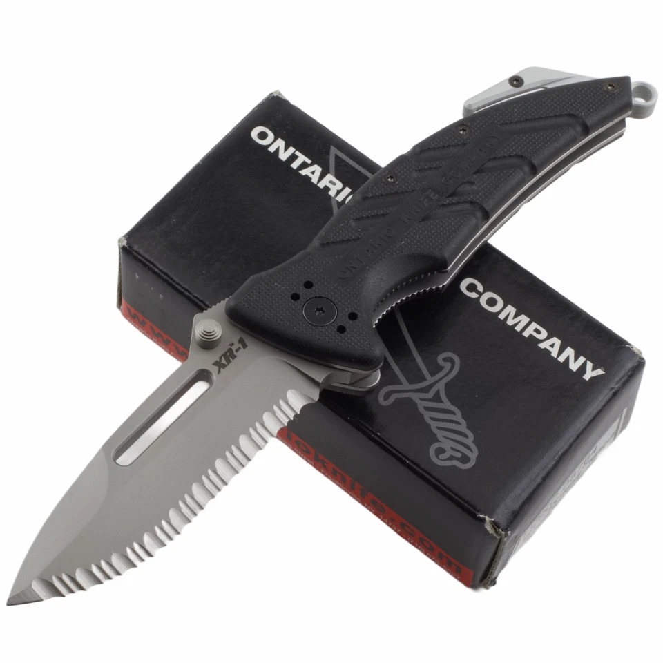 Ontario XR1 Extreme Rescue Linerlock Folding Pocket Knife ON8764 - Image 1 of 4
