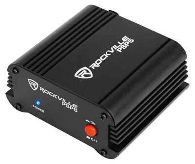 Rockville PSP5 Universal 48V Phantom Power Supply Box For Condenser Microphones - Image 1 of 4