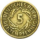Cesarstwo Niemieckie - Republika Weimarska - J. 308 - Coin - 5 fenigów emerytalnych 1923 F