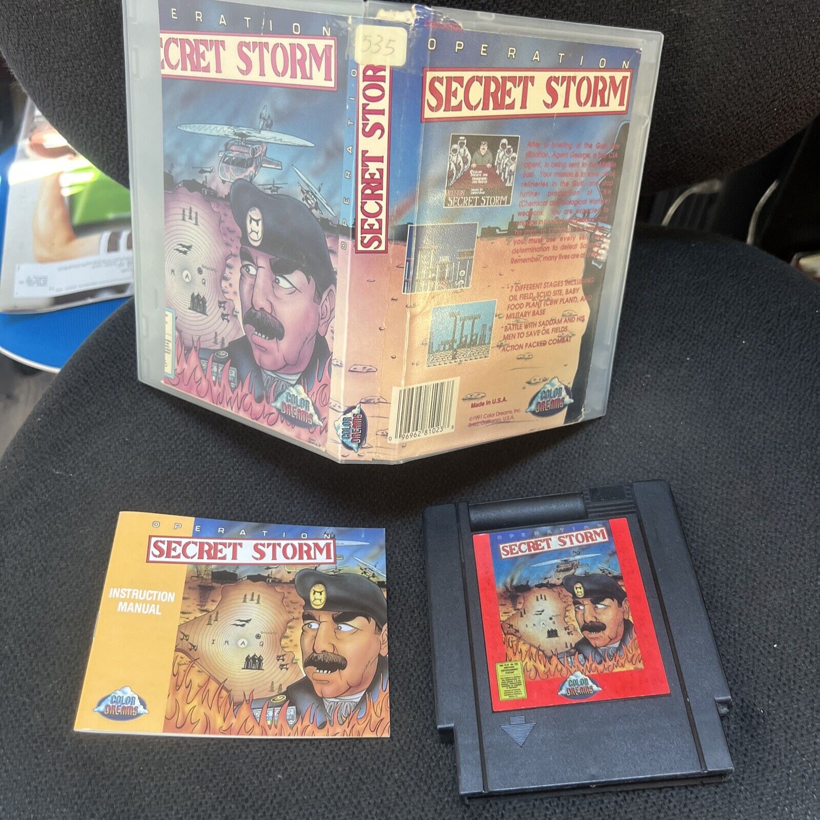 Operation Secret Storm (Nintendo Entertainment System, 1992) Saddam Hussein