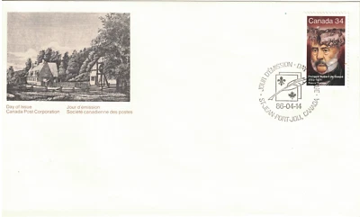Canada Stamp #1090 - FDC U/A - Philippe Aubert de Gaspé (1986) 34¢ - Image 1 of 2