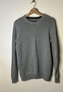 Eddie Bauer Men's Sweater Size Small S Crew Neck 100% Cotton Gray - Picture 1 of 6