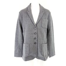 GC Fontana Women's Blazer Jacket Woollen Cardigan 44 XXL Grey Soft Wool New