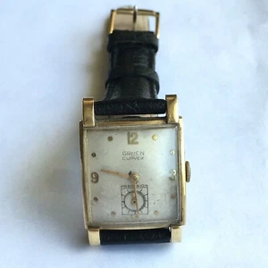 Reloj para hombre Gruen 1940 vintage Precision Curvex oro sólido 14k 17 joyas Wadsworth - Imagen 1 de 5