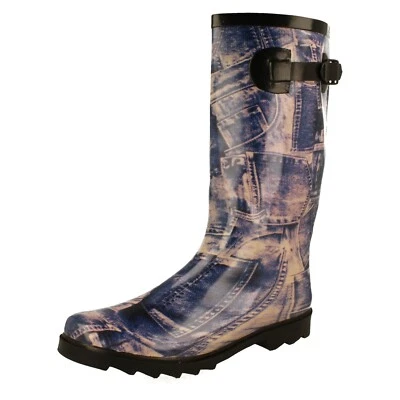 Mujer Spot On Informal Botas de Agua - X1R095 - Imagen 1 de 4