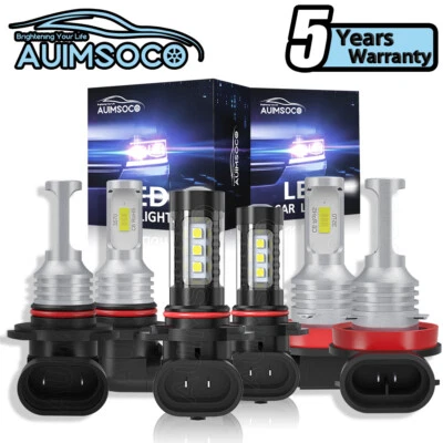 Combo de 6 faros antiniebla LED blanco frío para Toyota Tundra 2007-2013 Foto 1 de 4