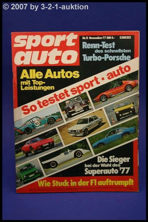 Sport Auto 11/77 Pontiac Firebird Porsche 935/2 +Poster - Immagine 1 di 1