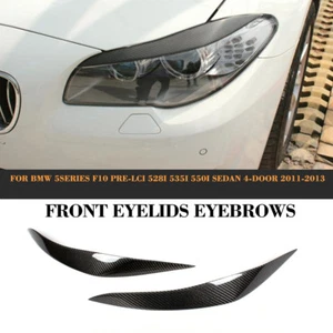 Juego de embellecedores de faros de carbono Mal de ojo para BMW Serie 5 F10 F11 embellecedores Vor-LCI - Imagen 1 de 8