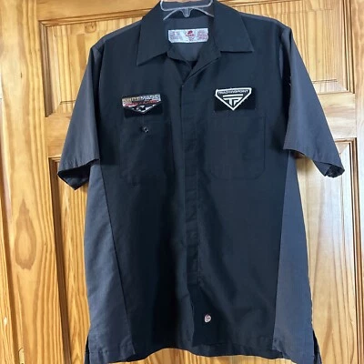 Red Kap Medium Shirt W/ Tracking Point And Shot Made Challenge Patches Gun - Image 1 of 4