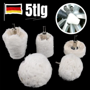 5er Polierköpfe Polierset Polierscheiben Polier Aufsatz Poliere Für Bohrmaschine - Bild 1 von 12
