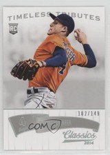 2014 Panini Classics Timeless Tributes Silver /149 George Springer Rookie RC