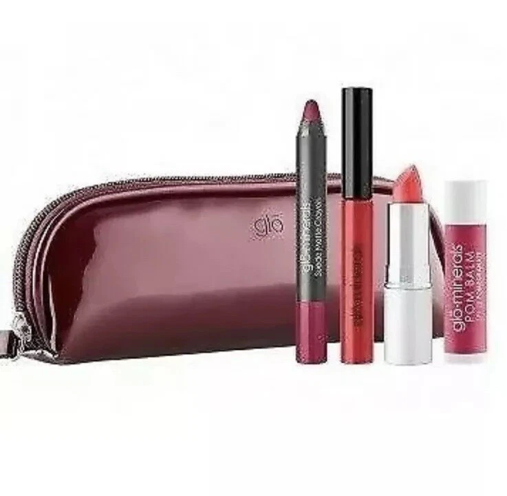 Glo Minerals Lip Temptation Pretty Persuasion Collection 5 Piezas Brillo Crayón Foto 1 de 1