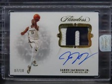 2018-19 Flawless Jaren Jackson Jr Flawless RPA Gold Rookie Patch Auto RC #07/10
