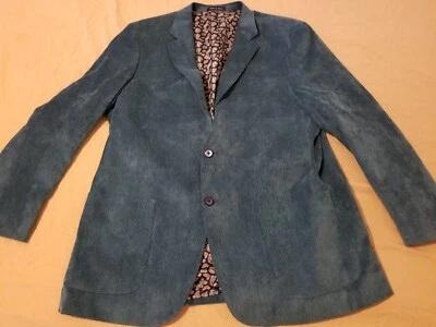 Blazer chaqueta de pana para hombre Alan River XL azul  Foto 1 de 4